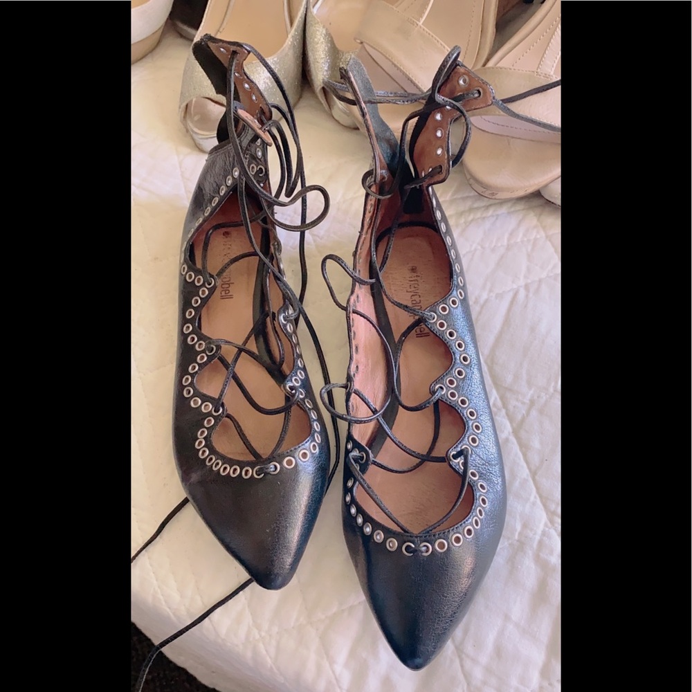 JEFFREY CAMPBELL LEATHER FLATS